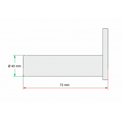 3022001LG Svornjak 40x72 mm za utovarne platforme Behrens, Palfinger